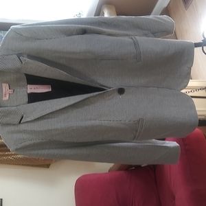 Ladies XL Blazer-black and white houndstooth